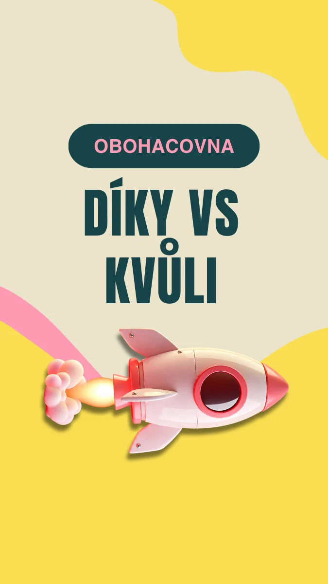 náhledový obrázek k videu Díky vs kvůli